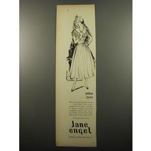 1950 Jane Engel Dress Ad - Chiffon