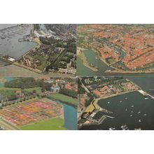 Eckhuizen Holland Summer Garden Havengezicht Harbour 4x Postcard s