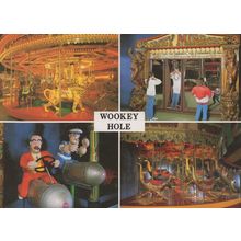 Popeye Test Your Strength Crazy Mirrors Wookey Hole Postcard