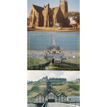Emmanuel Church Saltburn Tramway 3x Postcard s