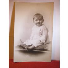 UNKNOWN baby antique photograph postcard by Thirlwell Ltd Stockton, Darlington #