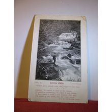GOLITHAL FALLS, CORNWALL. used antique postcard by Smythurst 1906 pm =