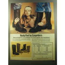 1980 Chippewa Nasty Feet Boots Ad - Nasty Feet by Easyriders