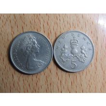 GB 1968 Elizebeth II Decimal 5p Coin