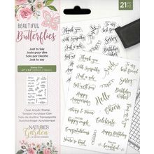 Crafter's Companion. Just To Say Stamp Set. Stamping Cardmaking Scrapbooking