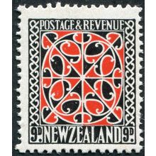 New Zealand 1941 9d scarlet & black Perf 14x15 SG630 MNH