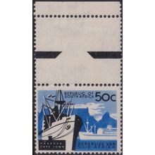 South Africa 1961 50c Black and Bright Blue Marginal