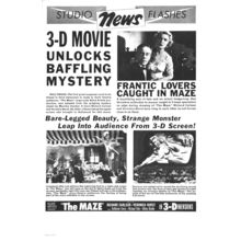 Maze 1953 05 Poster Canvas Movie Film Print A0 A1 A2 A3 A4 A5 A6 Art Wall Decora
