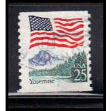 Used 2280a 25c U.S. Flag Fine CNS 1 PA6228