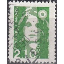 France 1990 Michel 2754A O Cote (2008) 0.60 € Marianne Bicentenaire Cachet rond