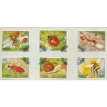 Sharjah & Dependencies Stamps, Insects & Snail, CTO, 6 Different
