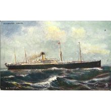 White Star Line SS CRETIC Tuck Oilette Postcard (6228)