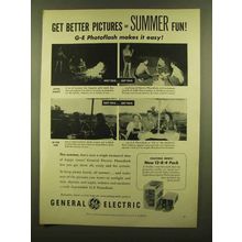 1953 General Electric Photoflash Flashbulbs Ad, Summer
