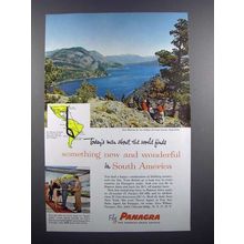 1959 Panagra Airways Ad - Lake Lacar, Argentina