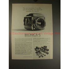 1962 Zenza Bronica S Camera Ad - Handling Ease, Speed!!