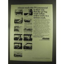 1972 Allstate Insurance Ad - Air Bag Won't Inflate
