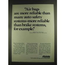 1972 Allstate Insurance Ad - Air Bags more Reliable
