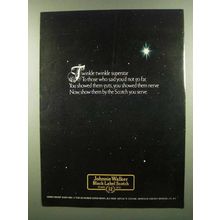 1974 Johnnie walker Black Label Scotch Ad - Twinkle