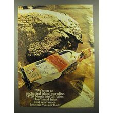 1974 Johnnie Walker Red Label Scotch Ad - On Island