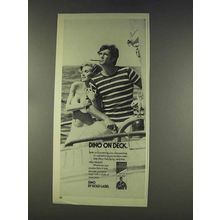 1977 Gold Label Dino Cigar Ad - Dino on Deck
