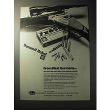 1977 Dynamit Nobel RWS Cartridges Ad - West Germany