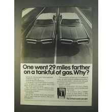 1979 Mobil 1 Oil Ad - Farther on Tankful of Gas