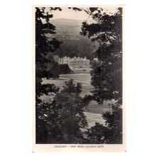 LONGLEAT from HEAVEN'S GATE, Warminster WILTSHIRE vintage used postcard c.1956 =