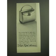 1968 Saks Fifth Avenue Evening Bag Ad - Our evening bag for night owls