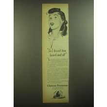 1945 Chateau Frontenac Resort Ad - So I kissed him beard and all