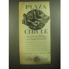 1945 Plaza Circle Ad - Where fashionable Fifth Avenue meets Central Park