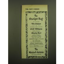 1946 The Waldorf-Astoria Hotel Ad - The Starlight Roof at Supper Tito Guizar