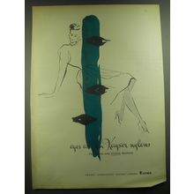 1946 Kayser Nylons Ad - Eyes are on Kayser nylons ..for good and fitting reasons