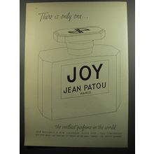 1952 Jean Patou Joy Perfume Ad - There is only one