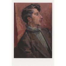 Quentin Crisp LGBT Actor Playwright Book Author Painting Postcard