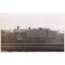 GWR No 7232 72XX Train 2-8-2J Real Photo Railway Postcard