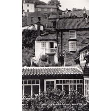 Masham Market Square Pub Umbrellas Postcard