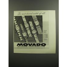 1953 Movado Watches Advertisement - The most desired watch of all
