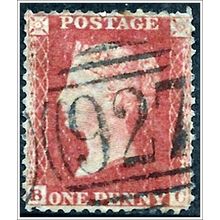 1858 -1864 Queen Victoria - Lge Crown WM 1d red brown C2