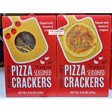 Trader Joe's Pizza Seasoned Crackers 4.22oz 120g (2 Boxes)