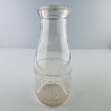Dairymen's Milk Co Pittsburgh 3¢ Cent Store Pint Bottle Embossed Dairy Glass Vin