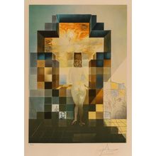 Salvador Dali (1904-1989). Lincoln in Dalivision, 1977. version 11 Poster Canvas