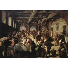Marriage_at_Cana_WGA Poster Canvas Print Art Painting Decor Reprint wall A0 A1 A