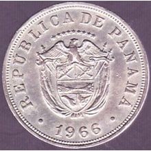 1966 Panama 5 Centesimos Coin