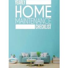 Yearly Home Maintenance Check List