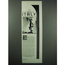 1931 Italy Tourism Ad - You Can't Afford To Miss