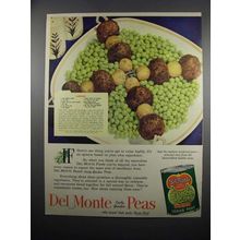 1951 Del Monte Peas Ad - Lambkebabs recipe