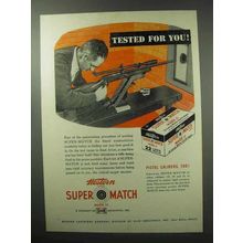 1951 Western Super Match Mark II Ammunition Ad - Tested For You