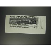 1963 Jacksonville Florida Ad - River that writes history!