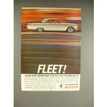 1963 Mercury Meteor Car Ad - Come Alive w/ 260 V-8