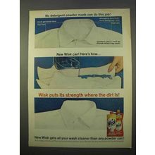 1963 Wisk Detergent Ad - No Powder Can Do This Job